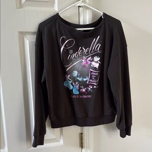 disney princess cinderella cropped sweatshirt